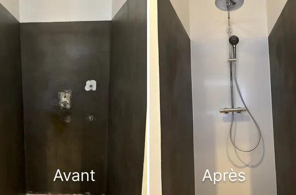 Remplacement d'une colonne de douche