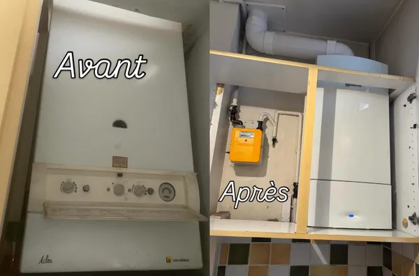 Remplacement de chaudière à condensation