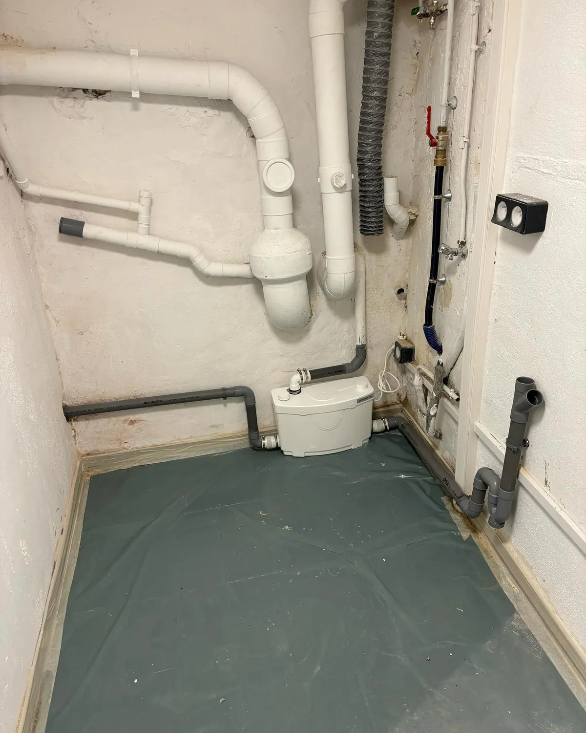 Installation d'une pompe de relevage